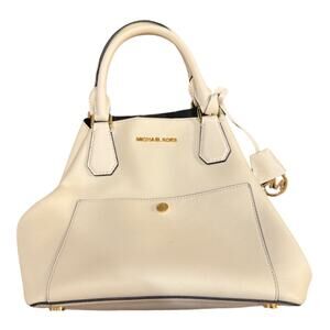 Michael Kors Off White Leather Greenwich Tote